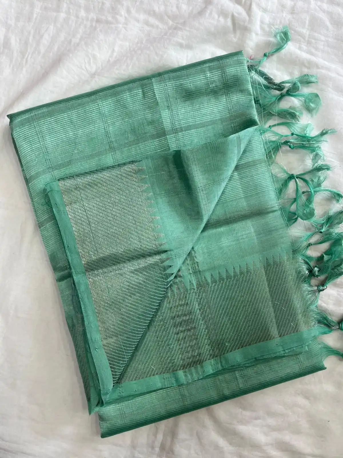 Mangalagiri handloom pattu by cotton silk saree